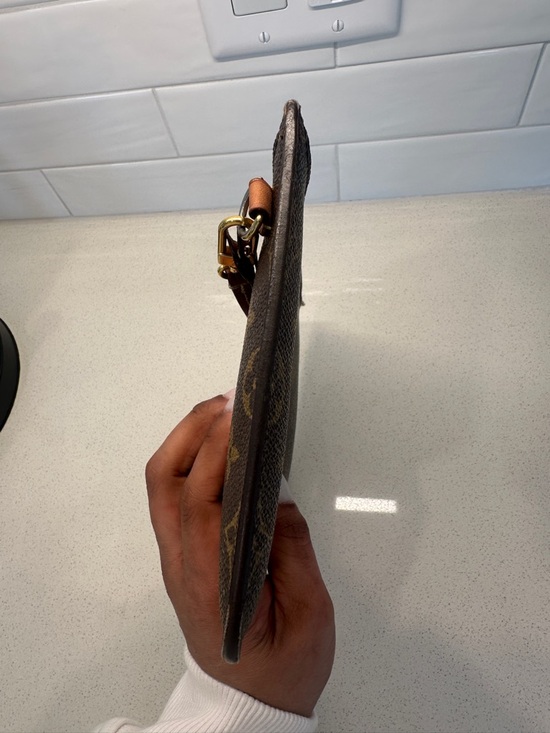 Louis Vuitton Monogram Canvas Wristlet Pouch - Brown/Tan - Picture 6 of 8